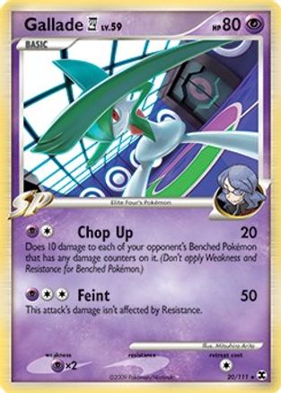 Image of Gallade (20/111) (Theme Deck Exclusive) [Platinum: Rising Rivals]