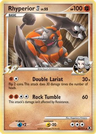 Image of Rhyperior (32/111) (Theme Deck Exclusive) [Platinum: Rising Rivals]