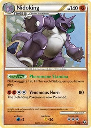 Image of Nidoking (6/102) (Theme Deck Exclusive) [HeartGold & SoulSilver: Triumphant]