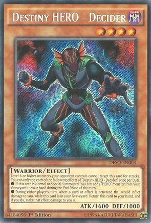 Image of Destiny HERO - Decider [DESO-EN003] Secret Rare