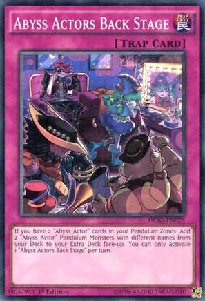 Image of Abyss Actors Back Stage [DESO-EN028] Super Rare