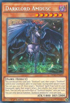 Image of Darklord Amdusc [DESO-EN033] Secret Rare