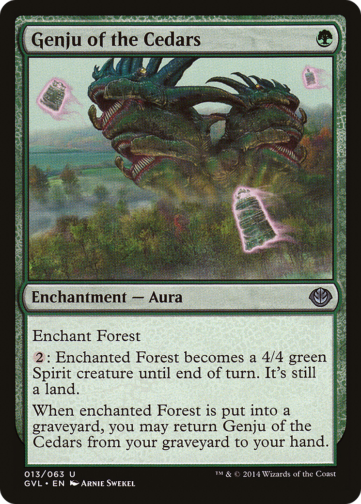 Image of Genju of the Cedars (Garruk vs. Liliana) [Duel Decks Anthology]