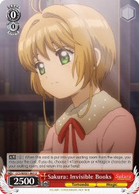 Image of Sakura: Invisible Books (CCS/WX01-065 U) [Cardcaptor Sakura: Clear Card]