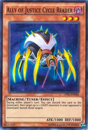 Image of Ally of Justice Cycle Reader [OP03-EN006] Super Rare