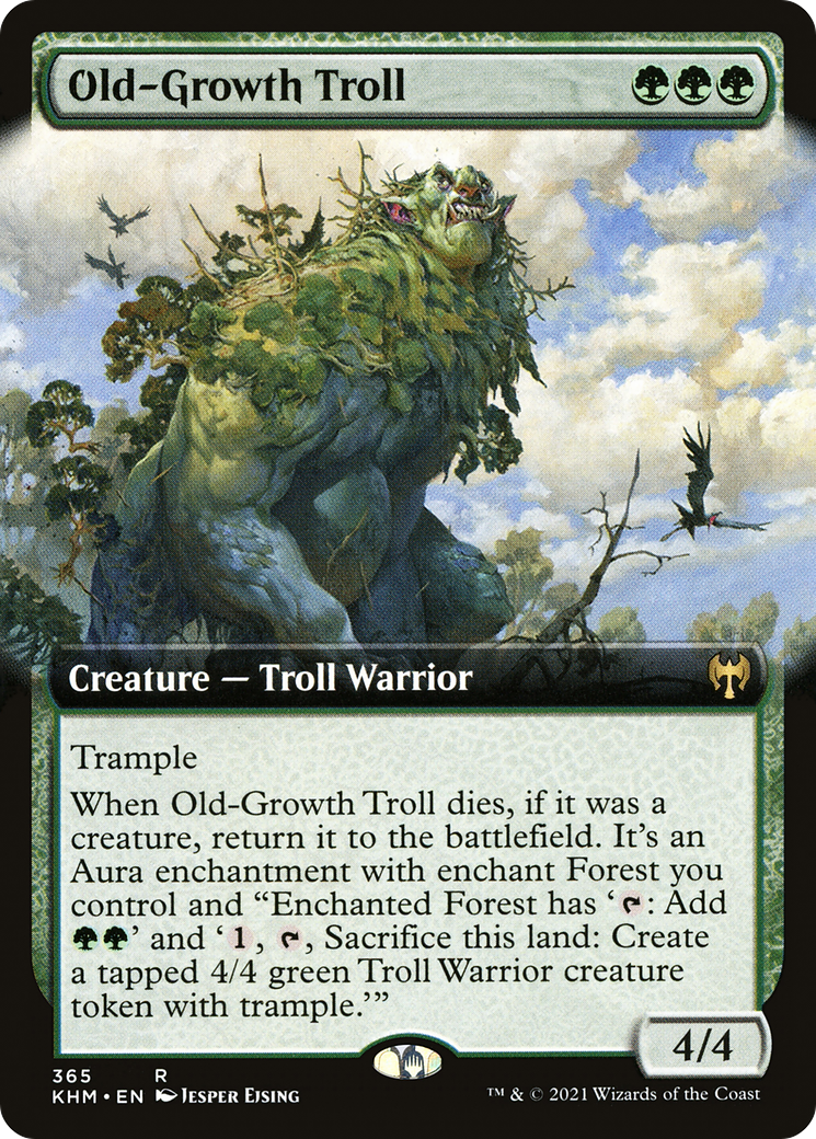 Image of Old-Growth Troll (Extended Art) [Kaldheim]