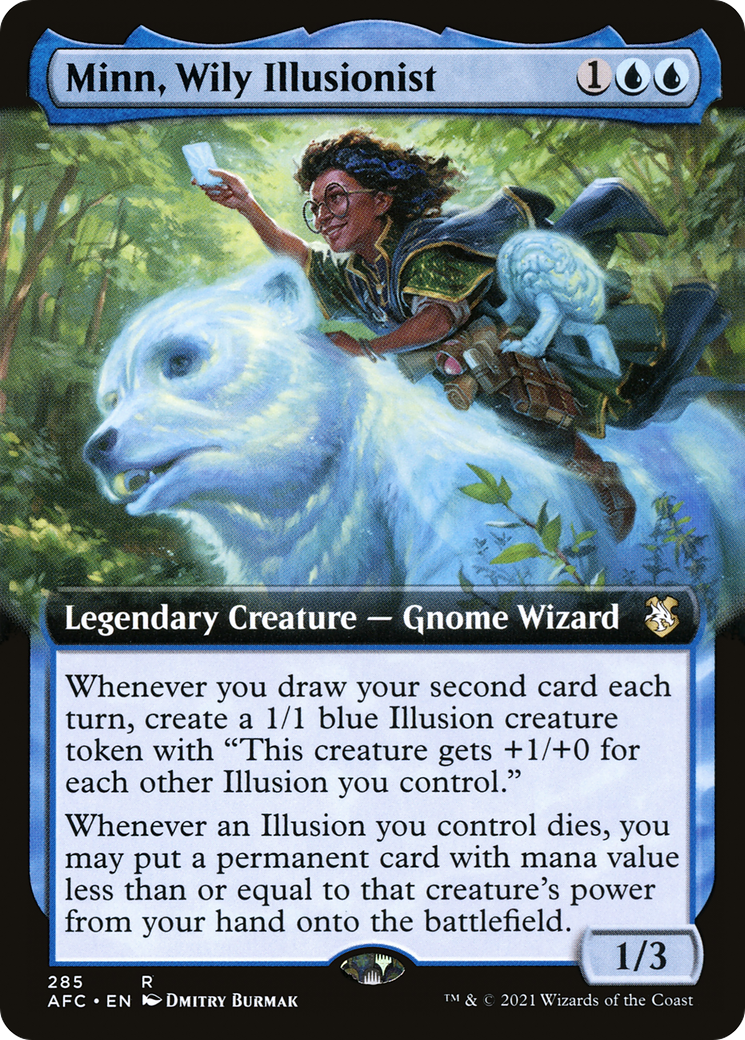 Image of Minn, Wily Illusionist (Extended Art) [Dungeons & Dragons: Adventures in the Forgotten Realms Commander]