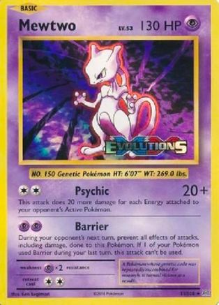 Image of Mewtwo (51/108) (XY Evolutions Prerelease) [XY: Black Star Promos]