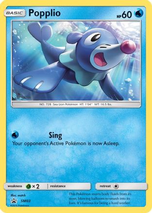Image of Popplio (SM03) [Sun & Moon: Black Star Promos]