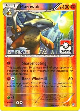 Image of Marowak (78/162) (League Promo 2nd Place) [XY: BREAKthrough]