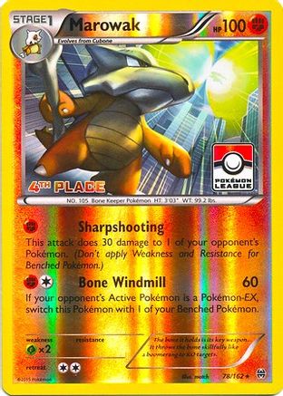 Image of Marowak (78/162) (League Promo 4th Place) [XY: BREAKthrough]