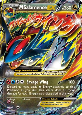 Image of M Salamence EX (XY171) [XY: Black Star Promos]