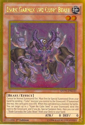 Image of Dark Garnex the Cubic Beast [MVP1-ENG33] Gold Rare