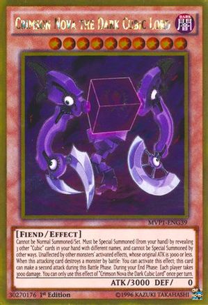 Image of Crimson Nova the Dark Cubic Lord [MVP1-ENG39] Gold Rare