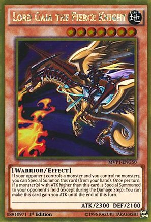 Image of Lord Gaia the Fierce Knight [MVP1-ENG50] Gold Rare