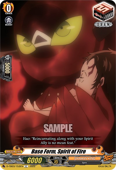 Image of Base Form, Spirit of Fire (D-TB03/153EN) [Shaman King]