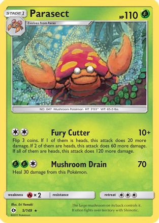 Image of Parasect (5/149) [Sun & Moon: Base Set]