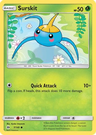 Image of Surskit (7/149) [Sun & Moon: Base Set]