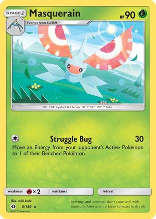 Image of Masquerain (8/149) [Sun & Moon: Base Set]