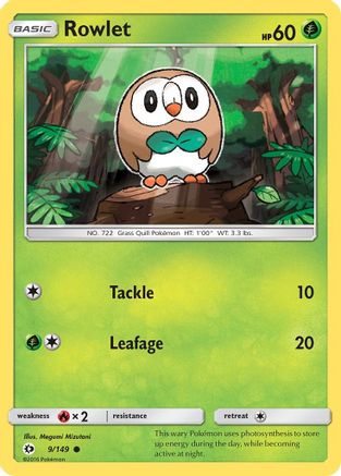 Image of Rowlet (9/149) [Sun & Moon: Base Set]