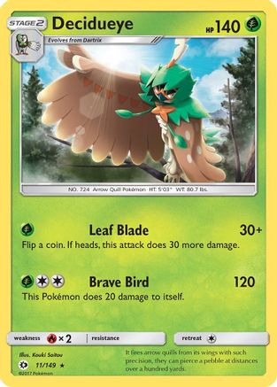 Image of Decidueye (11/149) [Sun & Moon: Base Set]