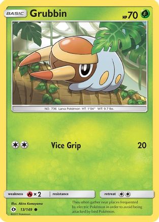 Image of Grubbin (13/149) [Sun & Moon: Base Set]