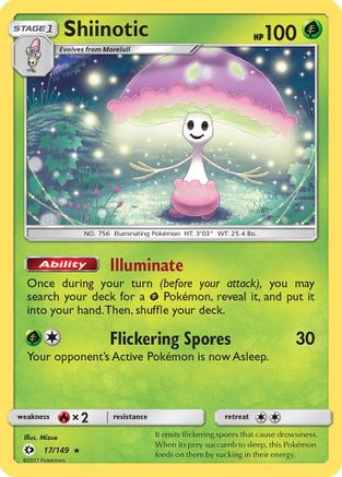 Image of Shiinotic (17/149) [Sun & Moon: Base Set]