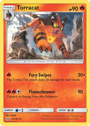 Image of Torracat (25/149) [Sun & Moon: Base Set]