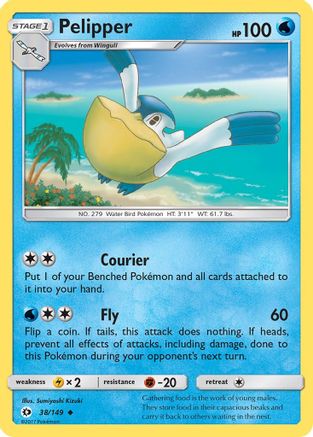 Image of Pelipper (38/149) [Sun & Moon: Base Set]