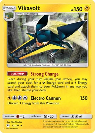 Image of Vikavolt (52/149) [Sun & Moon: Base Set]