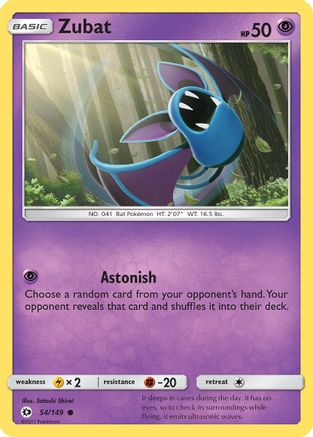Image of Zubat (54/149) [Sun & Moon: Base Set]