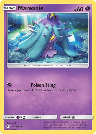 Image of Mareanie (62/149) [Sun & Moon: Base Set]