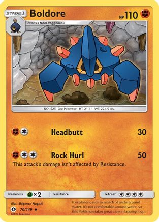 Image of Boldore (70/149) [Sun & Moon: Base Set]