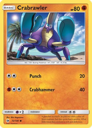 Image of Crabrawler (72/149) [Sun & Moon: Base Set]
