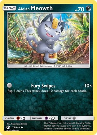 Image of Alolan Meowth (78/149) [Sun & Moon: Base Set]