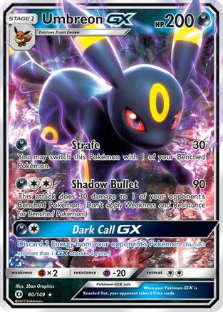 Image of Umbreon GX (80/149) [Sun & Moon: Base Set]