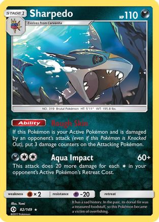Image of Sharpedo (82/149) [Sun & Moon: Base Set]