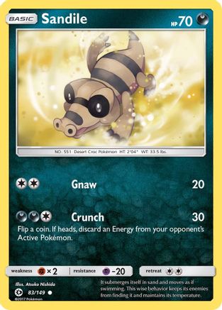 Image of Sandile (83/149) [Sun & Moon: Base Set]