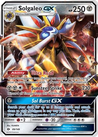 Image of Solgaleo GX (89/149) [Sun & Moon: Base Set]