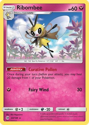 Image of Ribombee (93/149) [Sun & Moon: Base Set]
