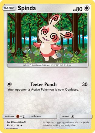 Image of Spinda (102/149) [Sun & Moon: Base Set]