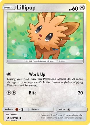 Image of Lillipup (103/149) [Sun & Moon: Base Set]