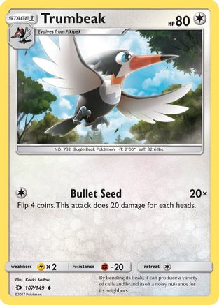 Image of Trumbeak (107/149) [Sun & Moon: Base Set]