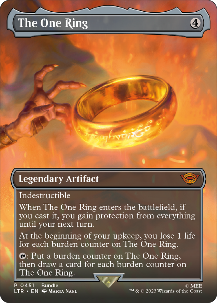 Image of The One Ring (Borderless Alternate Art) [The Lord of the Rings: Tales of Middle-Earth]