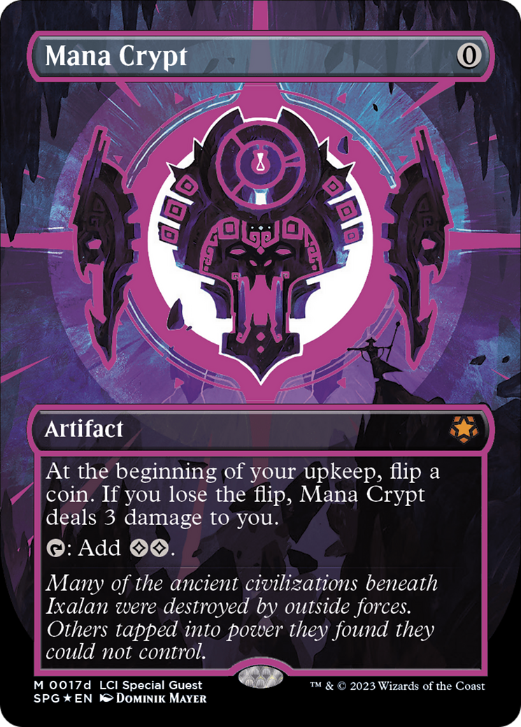 Image of Mana Crypt (0017d) (Borderless) [The Lost Caverns of Ixalan Special Guests]
