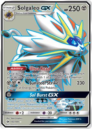 Image of Solgaleo GX (143/149) [Sun & Moon: Base Set]