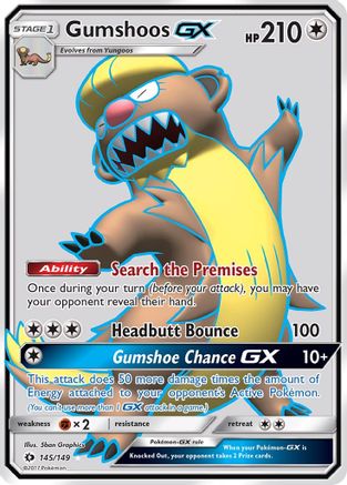 Image of Gumshoos GX (145/149) [Sun & Moon: Base Set]