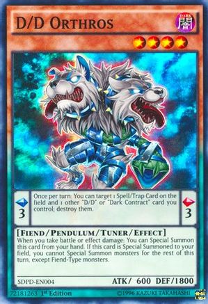 Image of D/D Orthros [SDPD-EN004] Super Rare