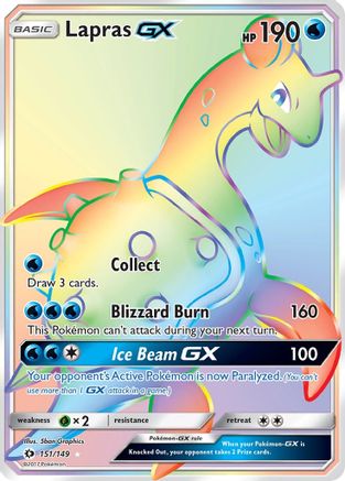 Image of Lapras GX (151/149) [Sun & Moon: Base Set]