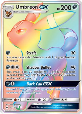 Image of Umbreon GX (154/149) [Sun & Moon: Base Set]